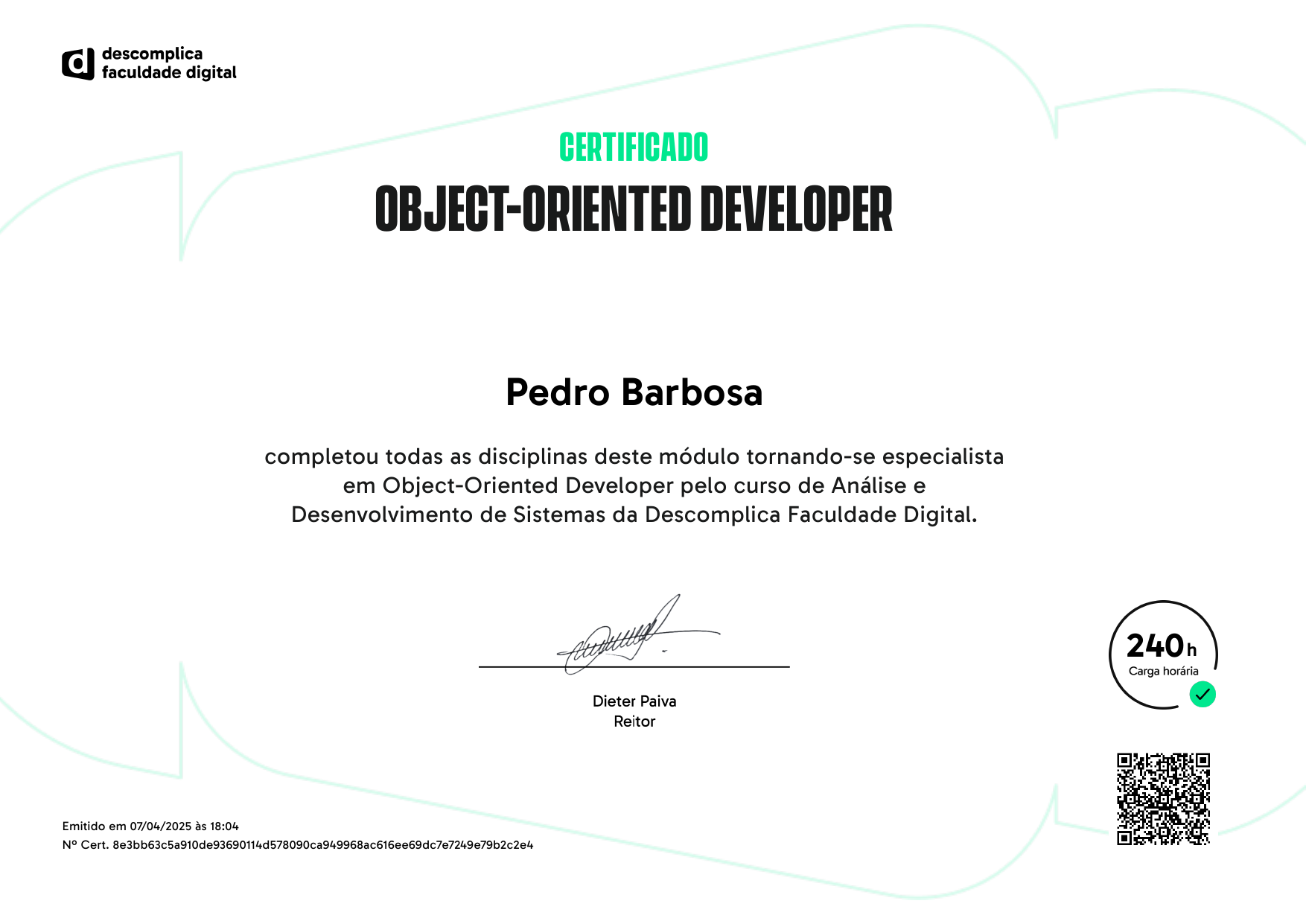 Object-Oriented Developer